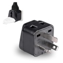 Orei India to Australia Plug, New Zealand & China & More - Type I - 2 in 1 - Perfect for Laptop, Camera USB Charger and More - Ce Certified - Rohs Compliant - Black - 5 Years Warranty