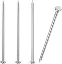 80PCs Stainless Steel Hardware Nails - 3 Inch Flat Head, Long Wall & Wood Finishing Nails for Picture Hanging