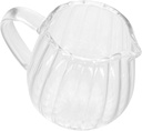 Mini Glass Creamer Pitcher Espresso Pouring Cup with Unique Spout for Milk Sauces Lightweight Easy to Clean for Coffee Tea Service