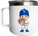 EXIGENT Dog Los Angeles Cup Mug Collectible 14Oz Ounces Birthday Gifts Decorations (Mug_LAD)