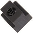 Te-Co 41402 Black Oxide 1018 Steel T-Slot Nut, 1/4"-20 TPI (Incomplete Last Thread), 3/8" Height x 9/16" Width x 3/8" Table Slot (Pack of 5)