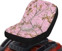 Boatee Tractor Seat Cover Waterproof Riding Lawn Mower Seat Cover with Storage Bag Pink Camo Forest Seat Replacement Parts Heat Resistance Tractor Outdoor Seat Cover for Riding Lawn Mower