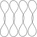 4Pcs Slow Cooker Lid Lock Straps Elastic Bands for Securing Lids Tight Seal Easy Installation Kitchen Cookware Accessories