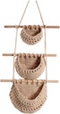 Mikinona Rope Material Vegetable Storage Basket Decorative Fruit Baskets for Kitchen Decor Multi-functional Storage