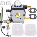HOODELL C1U-K82 C1U-K54A Carburetor, for Mantis Tiller 7222 7222M 7225 7920, Echo TC-210 HC-1500, Premium Cultivator Carb, Plus Rebuild Kit Primer Bulb Fuel Line and More