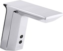 Kohler K13466CP Geometric Battery-Powered Touchless Bathroom Faucet, Polished Chrome