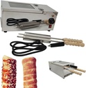 Chimney Cake Roll Oven Maker Mini Circle Bread Maker 110V Stainless Steel Mold High Temperature and Heat Resistant Doughnut Machine Mirror Fuselage Chimney Winder Commercial Bread Machine