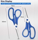Scissors, VERONES 8 Inch Soft Comfort-Grip Handles & Stainless Steel Sharp Blades Perfect for Cutting Paper, Fabric Photos, & More, 15-Pack