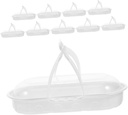 Unomor 10pcs Portable Cake Carrier and Cupcake Travel Containers for of Pastries Muffins and Treats for Camping Picnics and Outdoor Gatherings