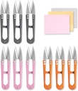 9 Pcs 4.1 Inch Sewing Scissors Thread Snips, High-Carbon Steel Yarn Snips, Thread Snippers, Sewing Snips Thread Cutter Scissors for Stitch, Knitting, Mini DIY Supplies, Crafts