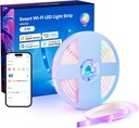 meross Smart LED Strip Lights Works with Apple HomeKit, 16.4ft WiFi RGB Strip, Compatible with Siri, Alexa&Google and SmartThings, App Control, Color Changing Led Strips for Bedroom, TV