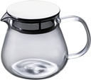 Hemoton Glass Teapot with Stainless Steel Infuser Lid Stovetop Clear Tea Kettle Teapot Blooming and Loose Leaf Tea Maker Tea Brewer for Camping, Travel 460 ml