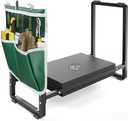 FLINTER 10.2" Wider Garden Kneeler and Seat, Upgraded Heavy Duty Thick Gardening Bench for Kneeling and Seat - Garden Tools with Bags, Gardening for Women, Grandparents, Mom & Dad, Black
