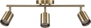 Globe Electric 64000093 21" 3-Light Track Lighting, Matte Brass, Pivoting Shades, Ceiling Lamp for Bedroom, Kitchen, Hallway, Bathroom, Den, Dining Room, Home Décor