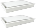 Fittes Framed Wall Vent [Lite], Minimalist ABS Plastic HVAC Air Return Register Cover, Customizable Modern Airflow Solution for Home or Ceiling, 15-Min DIY Install – 10"x14.25" – Cotton White – 2 Pack