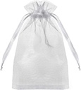 HongyiTime 100PCS Premium Sheer Organza Bags, White Wedding Favor Bags with Drawstring, 4x6 inches Jewelry Gift Bags for Party, Festival, Makeup Favor Bags,Net Gift Bags,Drawstring Goody bags