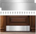 8 x 36 Inches Door Kick Plate with Screws, 2 Sets Satin Aluminum Kick Plates for Interior/Exterior Doors - Anti-Scratch Protection for Wood Metal Doors (2 Sets)