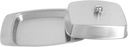 European Style Stainless Steel Butter Box with Lid Pastry Container for Bread and Cheese Household Tableware for Dining and Entertaining