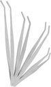 4pcs Stainless Steel Garden Tweezers Plant Weed Tweezers for Terrarium Tools Multi-functional Hand Tools for Gardening and Crafts