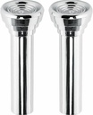 Wajir Chrome Flat Head Design Door Lock Knob Set for Chevy Left Right CLK700 WJR0646