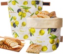 Reusable Beeswax Bread Bags for Homemade Sourdough, Natural Sourdough Bread Storage Bags, Leather Seal, Waxed Bread Bag to Keep Fresh, Bakery Essentials (1 Pack)