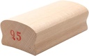 Hordion 9.5# Radius Sanding Block Fret Leveling Fingerboard Luthier Tool for Acoustic or Electric Bass Guitar (Length: 5.12 Inch)