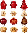 Holiday Mini Pie Mold, Hand Pie Press Mold Maker for Baking, Party Potluck Hand Pie Molds, Pumpkin Cookie Cutters, for Festivals and Parties (6Pcs)