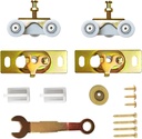 2 Pack Pocket Door Frame Roller, 3/4" Nylon Ball Bearing Wheels, 200lbs Weight Capacity