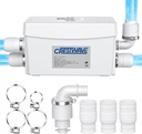 CrestWave Powerful 300W Sink Pump, 23ft Head, 110LPM Flow with 3 Water Inlets - Ideal for Basement, Kitchen, Sink, Shower, Bathtub, Laundry, Waste Water, Boats, RV, Home, Off-Grid Sewage Systems