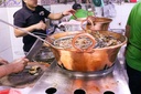 21 Inch Cazo De Cobre Copper Pot, Hand Hammered Carnitas Cookware, Heavy Duty Mexican Cooking Wok, 13 Inch Bottom Diameter