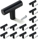 12PCS Cabinet Knobs, Black Cabinet Pulls Drawer Knobs, Single Hole Cabinet Hardware with Screws, for Kitchen Bedroom Furniture