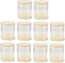 10pcs Mini Dessert Boxes Lids Portable Cake Carrier Box for Treats Sturdy Easy to Transport