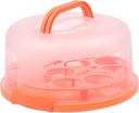 Portable Cake Box with Handle Thickened Reusable Baking Food Container with Tray for Dessert Storage and Transport Secure Clasp Cake Carrier for Home Bakery Party Use