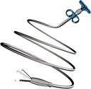 63 Inch Sewer Cleaning Hook Drain Clog Remover Snake Grabber Drain Hair Catcher Upgraded Kitchen Sink Bathroom Toilet Shower (63")