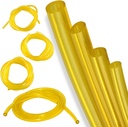 4 Sizes Petrol Fuel Gas Line Pipe Hose Tubing For String Trimmer Chainsaw Blower Lawn Mower and other Power Tools 2 Cycle Small Engine for Poulan, Craftman (Yellow)