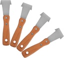 SUPVOX 4PCS Tree Bark Scraper Tool - Steel Debarking Tool for Gardening Landscaping and Woodworking Bark Peeler for Logs and Fence Posts
