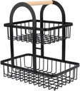 KICHOUSE Hanging Fruit Baskets Kitchen Basket Stand Sturdy Smooth Surface Decorative