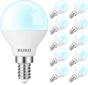 BUBO Ceiling Fan Light Bulbs 60 Watt Equivalent, 5.5W E12 LED Bulb Daylight 5000K, Fan Light Bulb, Small Base LED Light Bulbs 120V, Candelabra Base, Non-Dimmable, 10 Pack
