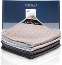 KYONANO Espresso Accessories, Barista Towels 4 Pack, Barista Microfiber Towel (12"x12"), Coffee Towels for Coffee Bar, Espresso Towel, Accessories for Clean Steam Wand, Espresso Machine