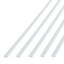 FASÄDE 47 in. Decorative Vinyl J Trim Matte White (5 Pack)