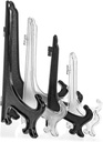 Solid Plastic Plate Display Stand 24pcs Folding Dish Holder Multi-purpose Display Rack Dish Rack for Home Office