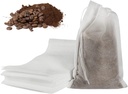 50pcs No Mess Cold Brew Bags, 4x6 inch Disposable Coffee Filter Bag Fine Mesh Brewing Drawstring Pouches for Iced Coffee Hot Tea Herb Spice