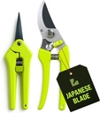 2-Pack Stainless Steel Gardening Scissors, Pruning Shears and Clippers for Gardening