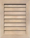 Ekena Millwork GVWVE22X3002SDUPI Vertical Gable Vent, 22"W x 30"H (27"W x 35"H Frame Size), Unfinished