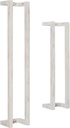 Powell Sumner White Wood Wall Mounted Towel Rack Set of 2