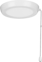 Progress Lighting P260002-028-30 AirPro 1-Light Transitional Integrated LED Edgelit Ceiling Fan Light Kit Satin White with Opal Shade