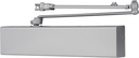 BRINKS Commercial - Heavy Duty All-in-One Commercial Door Closer, Aluminum Finish - Adjustable from Size 1 to Size 5 with a 180-Degree Opening Range
