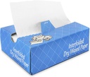 1000 Pcs Bakery Pick Up Tissues Deli Wax Paper Sheets for Food- MADE IN USA - Pre Cut Interfolded Wrap Dry Wax Paper Sheets with Dispenser Box- Grease Resistant Wax Deli Paper Sheets, 6 x 10.75 Inch