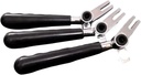 3 Pieces Black Handles Spare Parts Straight Hand Grip Fittings ，compatible For YKF， Ice Cream Maker Soft Serve Machines Length 21CM