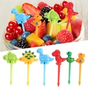 6 Pcs Animal Food Picks for Kids, Multicolor Fun Bento Picks, Cute Dinosaur Cartoon Animal Fruit Food Toothpicks, Lunch Bento Box Picks, Lunch Accessories for School